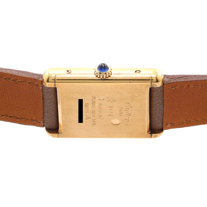 中古】CARTIER MUST TANK LARGE MODEL VERMEIL カルティエ マスト