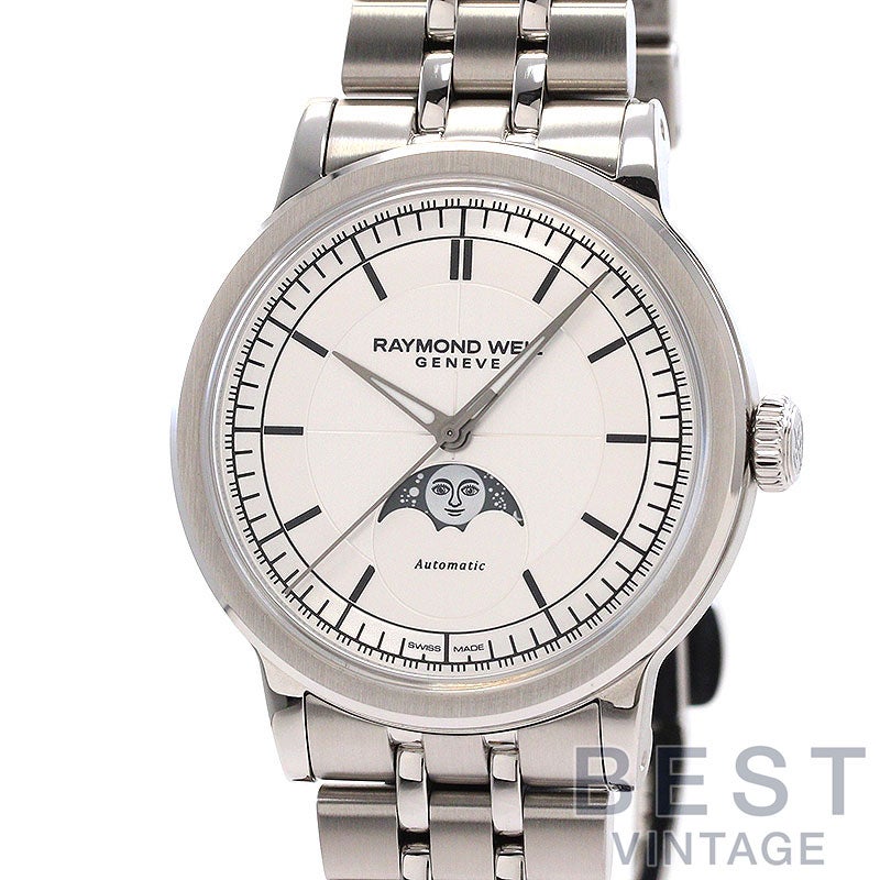 中古】RAYMOND WEIL MILLESIME MOON PHASE 39.5MM レイモンド ウェイル