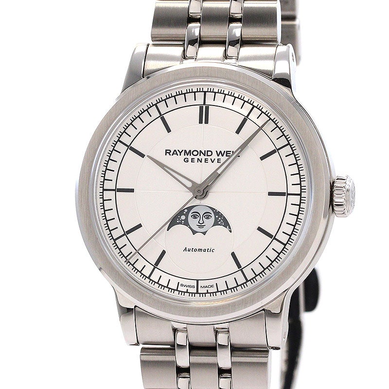 【中古】RAYMOND WEIL MILLESIME MOON PHASE 39.5MM レイモンド ウェイル ミレジム ムーンフェイズ 39.5MM 2945-ST-65001