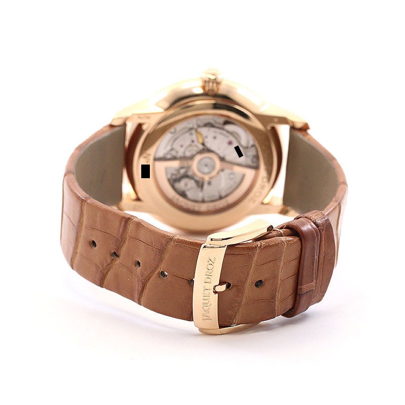 中古】JAQUET DROZ GRANDE SECONDE QUANTIEME IVORY ENAMEL ジャケ