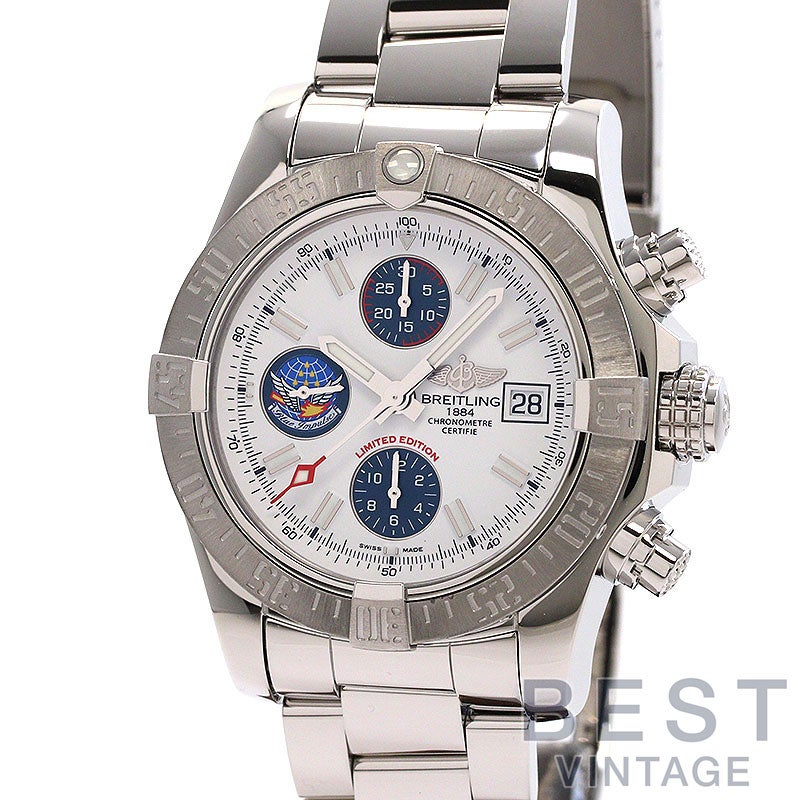 【中古】BREITLING AVENGER II BLUE IMPULSE JAPAN LIMITED EDITION ブライトリング アベンジャーII ブルーインパルス 日本限定 A133811A/A811/170A (A339ABIPSS)