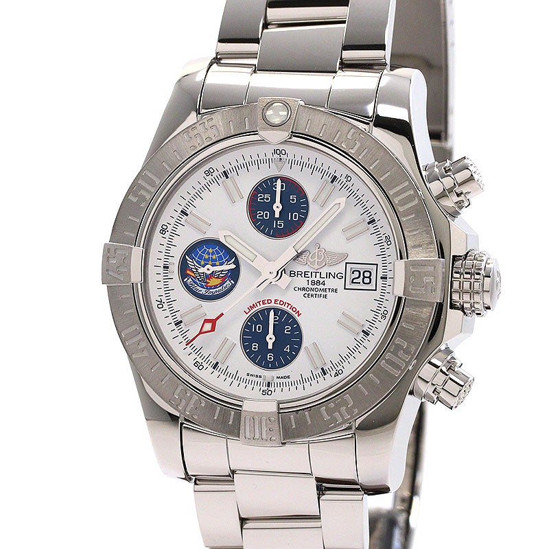 【中古】BREITLING AVENGER II BLUE IMPULSE JAPAN LIMITED EDITION ブライトリング アベンジャーII ブルーインパルス 日本限定 A133811A/A811/170A (A339ABIPSS)