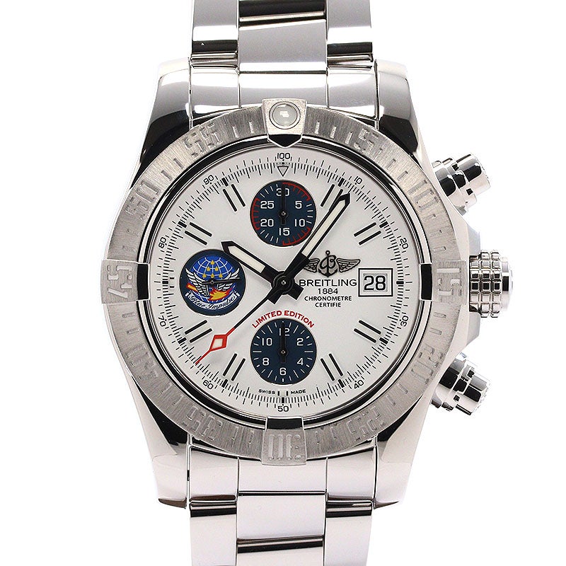 【中古】BREITLING AVENGER II BLUE IMPULSE JAPAN LIMITED EDITION ブライトリング アベンジャーII ブルーインパルス 日本限定 A133811A/A811/170A (A339ABIPSS)