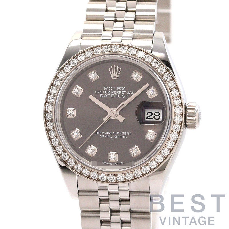 【中古】ROLEX OYSTER PERPETUAL LADY-DATEJUST 28 ロレックス オイスター パーペチュアル レディ デイトジャスト 28 M279384RBR-0017