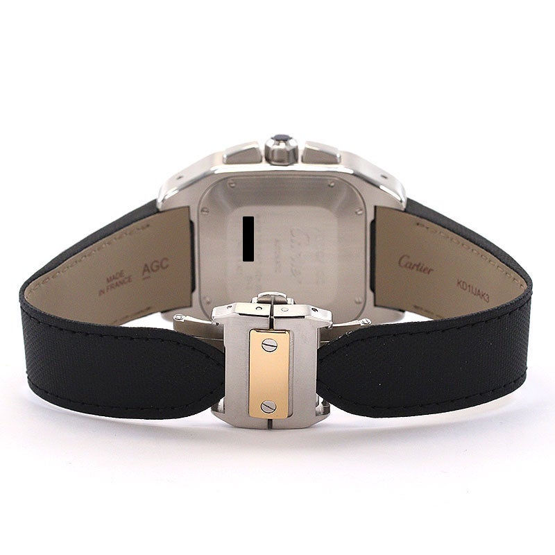 中古】CARTIER SANTOS 100 EXTRA-LARGE MODEL CHRONOGRAPH カルティエ