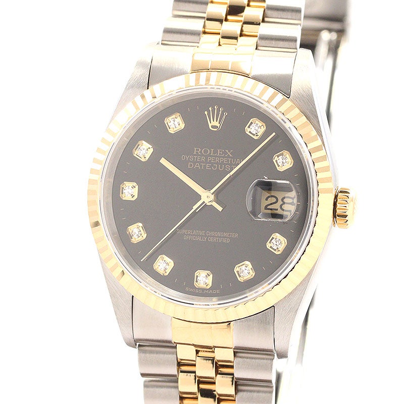 【中古】ROLEX OYSTER PERPETUAL DATEJUST 36 ロレックス オイスターパーペチュアル デイトジャスト 36 M16233-0028 (16233G)