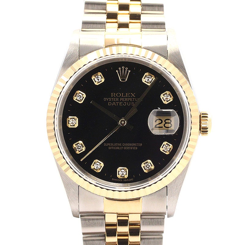 【中古】ROLEX OYSTER PERPETUAL DATEJUST 36 ロレックス オイスターパーペチュアル デイトジャスト 36 M16233-0028 (16233G)