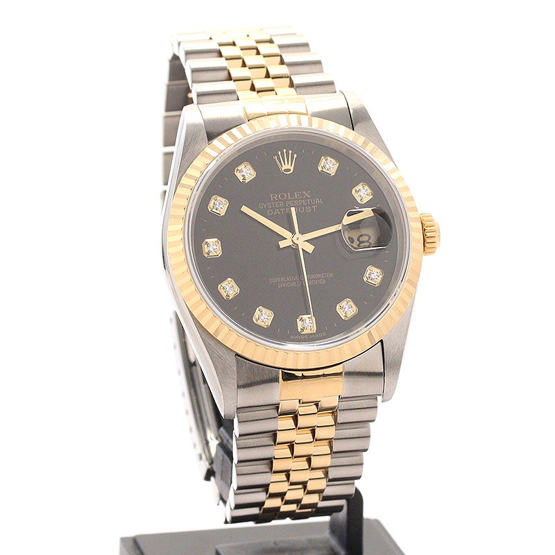 【中古】ROLEX OYSTER PERPETUAL DATEJUST 36 ロレックス オイスターパーペチュアル デイトジャスト 36 M16233-0028 (16233G)