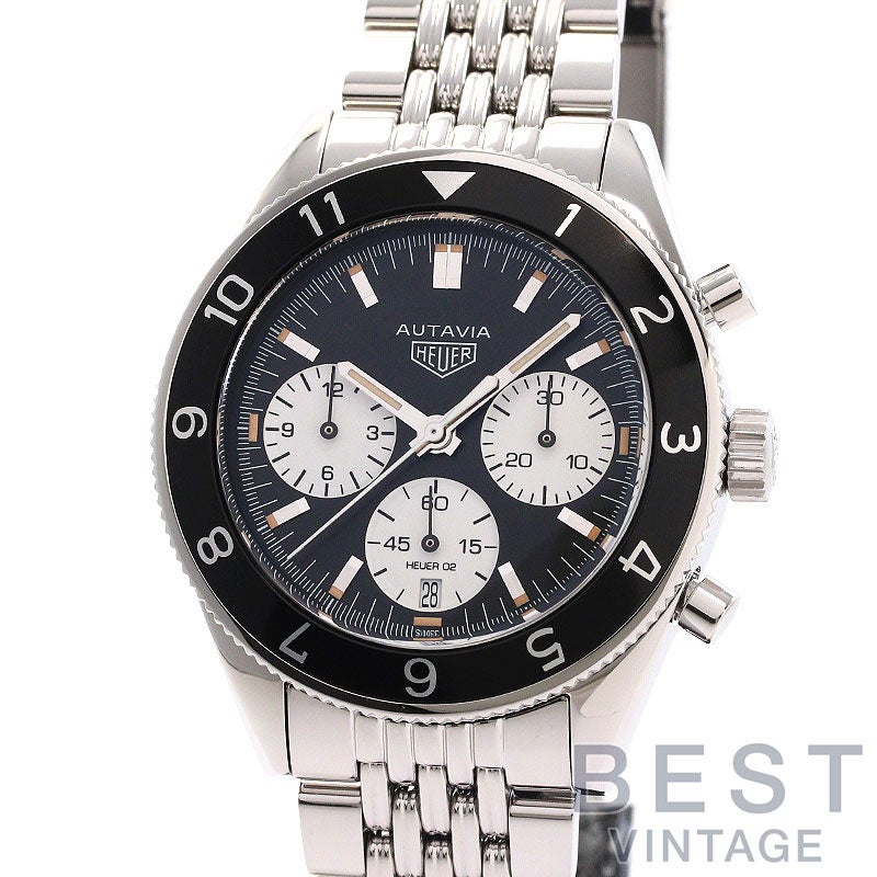 【中古】TAG HEUER AUTAVIA HEUER HERITAGE CALIBRE HEUER 02 CHRONOGRAPH タグホイヤー オータヴィア ヘリテージ キャリバー ホイヤー02 クロノグラフ CBE2110.BA0687