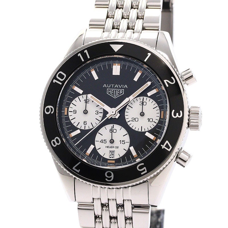 【中古】TAG HEUER AUTAVIA HEUER HERITAGE CALIBRE HEUER 02 CHRONOGRAPH タグホイヤー オータヴィア ヘリテージ キャリバー ホイヤー02 クロノグラフ CBE2110.BA0687