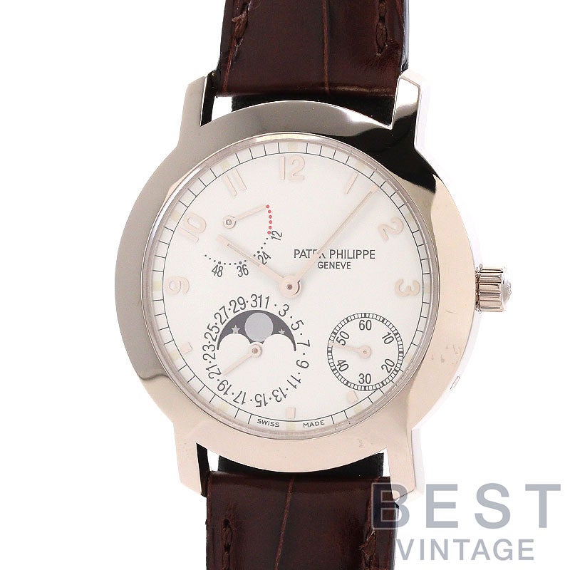 【中古】PATEK PHILIPPE CALATRAVA COMPLICATIONS MOONPHASE POWER RESERVE パテック・フィリップ カラトラバ コンプリケーション ムーンフェイズ パワーリザーブ / プチコンプリケーション 5055G-010
