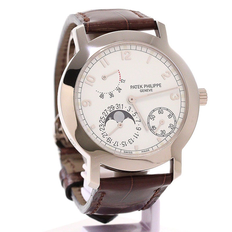 【中古】PATEK PHILIPPE CALATRAVA COMPLICATIONS MOONPHASE POWER RESERVE パテック・フィリップ カラトラバ コンプリケーション ムーンフェイズ パワーリザーブ / プチコンプリケーション 5055G-010