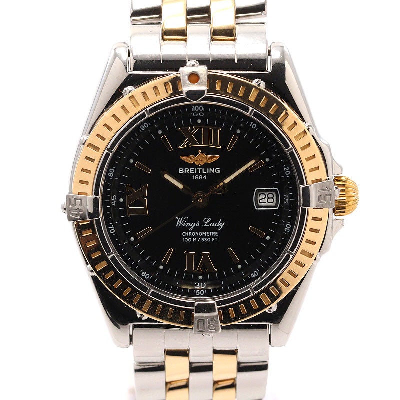 【中古】BREITLING WINGS LADY ブライトリング ウィングス・レディ D67350 (D685B30PAO)