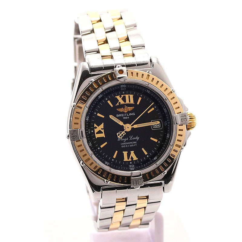 【中古】BREITLING WINGS LADY ブライトリング ウィングス・レディ D67350 (D685B30PAO)