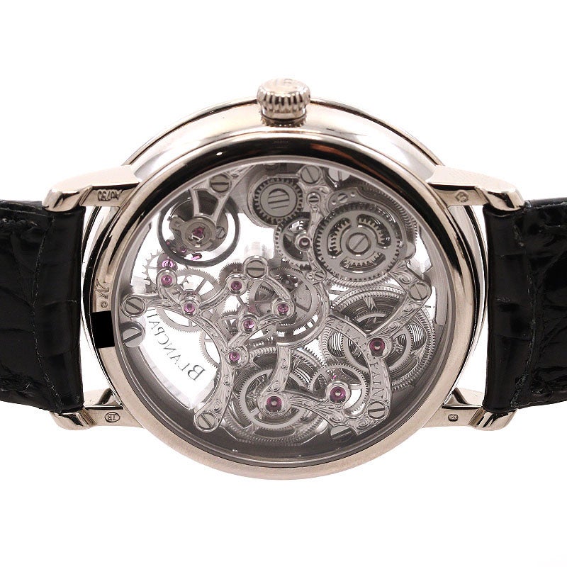 【中古】BLANCPAIN VILLERET SQUELETTE 8 JOURS ブランパン ヴィルレ スケルトン 8デイズ 6633-1500-55B (N06633O015000N)