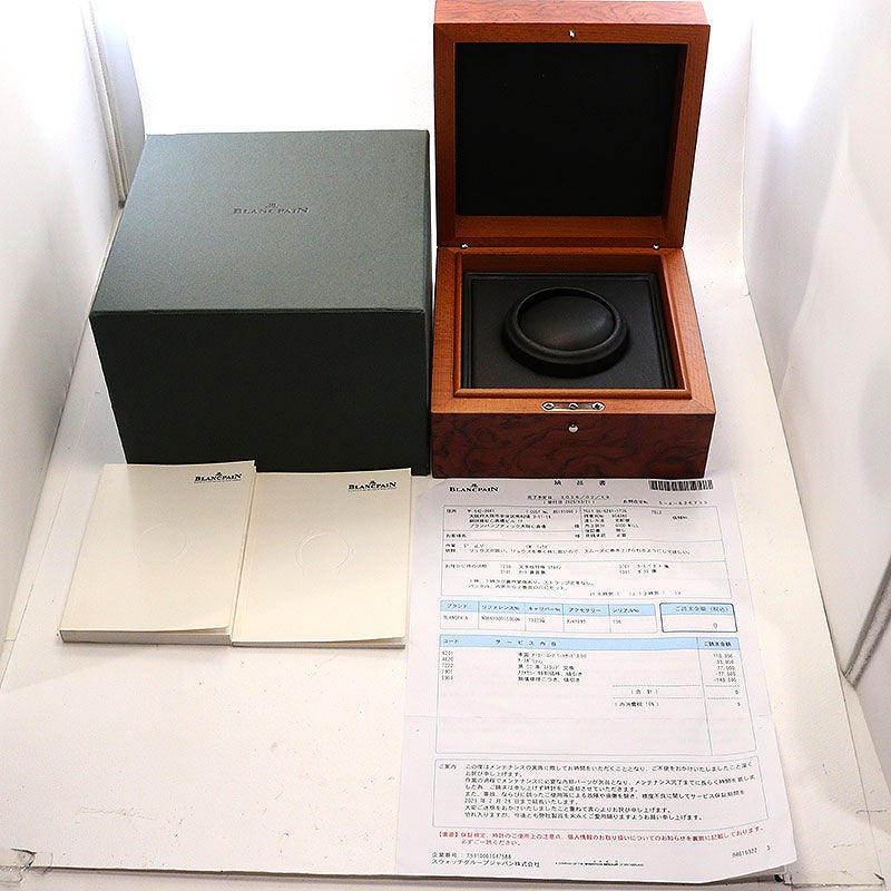 【中古】BLANCPAIN VILLERET SQUELETTE 8 JOURS ブランパン ヴィルレ スケルトン 8デイズ 6633-1500-55B (N06633O015000N)
