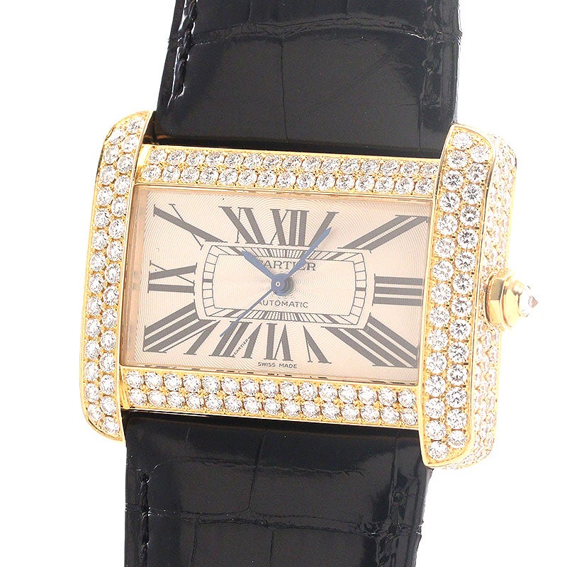 カルティエ　タンク　ディヴァン　廃盤 中古】CARTIER TANK DIVAN LARGE MODEL カルティエ タンク ディヴァン