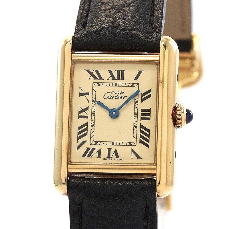 【中古】CARTIER MUST TANK SMALL MODEL VERMEIL カルティエ マスト タンク SM ヴェルメイユ W1017354