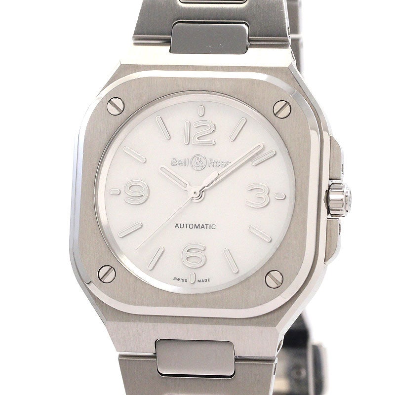 【中古】BELL & ROSS BR-05 36MM MOTHER OF PEARL STEEL ベル&ロス BR05 36MM マザー・オブ・パール スティール BR05A-S-MP-ST/SST