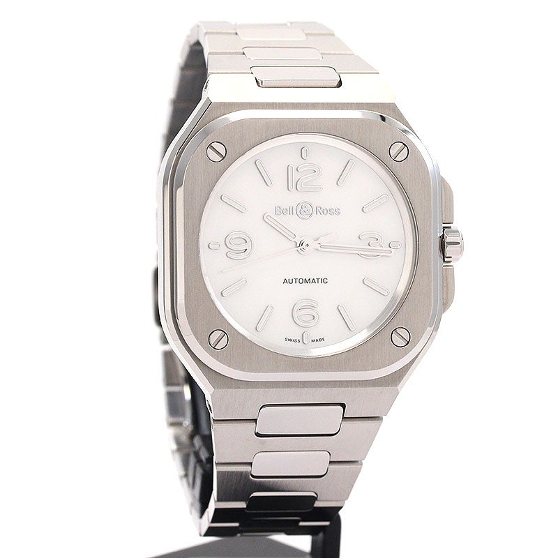 【中古】BELL & ROSS BR-05 36MM MOTHER OF PEARL STEEL ベル&ロス BR05 36MM マザー・オブ・パール スティール BR05A-S-MP-ST/SST
