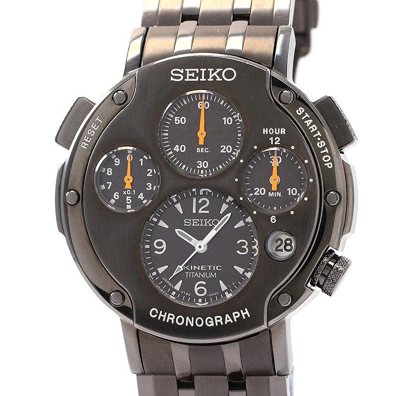 【中古】SEIKO KINETIC CHRONOGRAPH 2nd MODEL セイコー キネティック クロノグラフ セカンドモデル SBXZ003 (9T82-0A40)