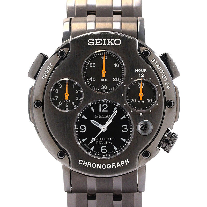 【中古】SEIKO KINETIC CHRONOGRAPH 2nd MODEL セイコー キネティック クロノグラフ セカンドモデル SBXZ003 (9T82-0A40)