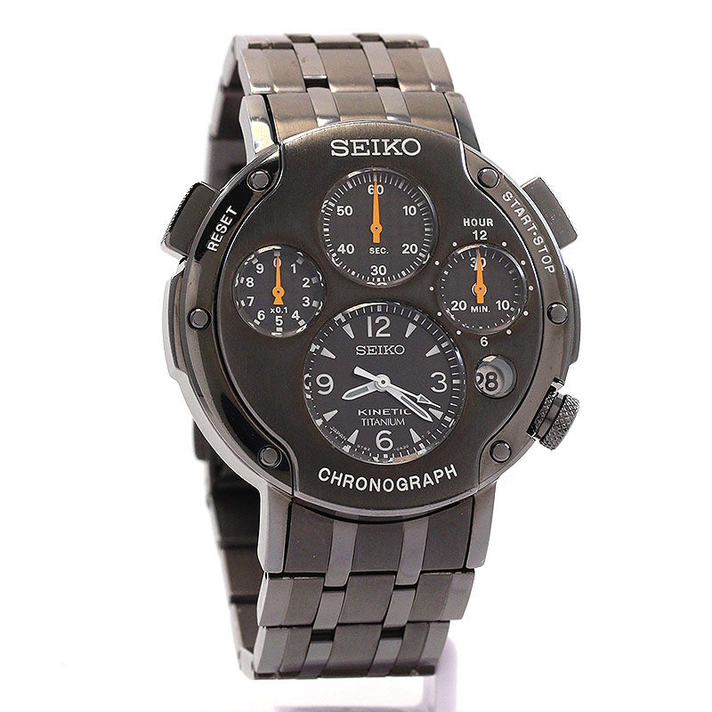 【中古】SEIKO KINETIC CHRONOGRAPH 2nd MODEL セイコー キネティック クロノグラフ セカンドモデル SBXZ003 (9T82-0A40)