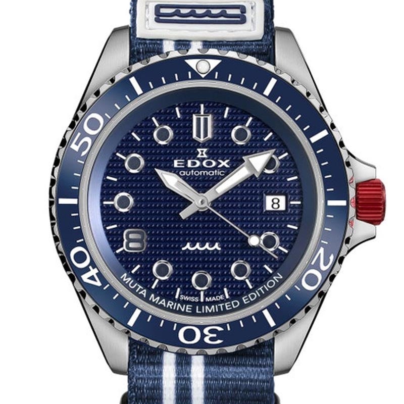 EDOX NEPTUNIAN GRANDE RESERVE DATE AUTOMATIC muta MARINE SPECIAL EDITION エドックス ネプチュニアン グランデ リザーブ デイト オートマティック ムータ・マリン スペシャル エディション 80801-3BUNA-BUGM