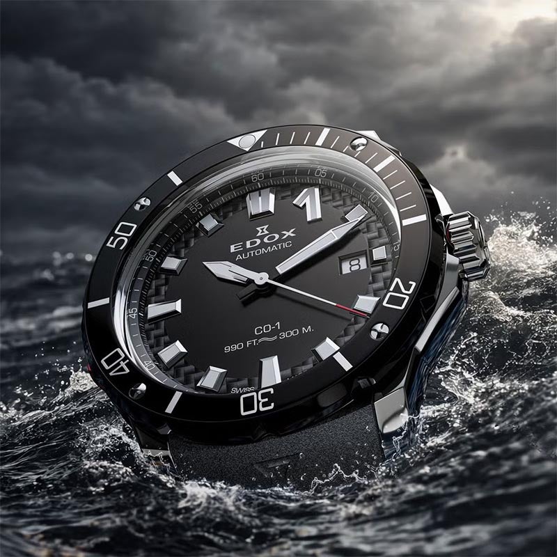 EDOX CHRONOFFSHORE-1 BEZEL LOCK DATE AUTOMATIC エドックス クロノ 