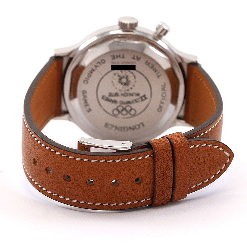 【中古】LONGINES CONQUEST MONOPUSHER CHRONOGRAPH 1972 MUNICH OLYMPICS COMMEMORATION ロンジン コンクエスト モノプッシャー クロノグラフ 1972 ミュンヘンオリンピック記念モデル 8613-1