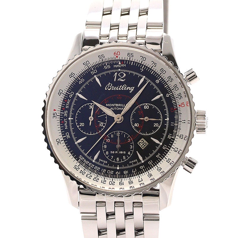 【中古】BREITLING NAVITIMER MONTBRILLANT DATE ブライトリング ナビタイマー モンブリラン デイト A4133012/B408/422A (A414B08NP)