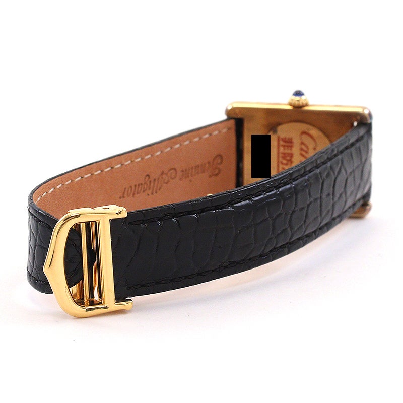 中古】CARTIER MUST TANK LARGE MODEL VERMEIL カルティエ マスト