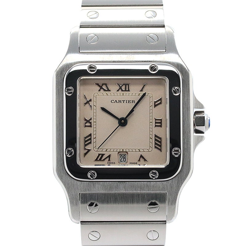 中古】CARTIER SANTOS GALBEE LARGE MODEL カルティエ サントス ガルベ