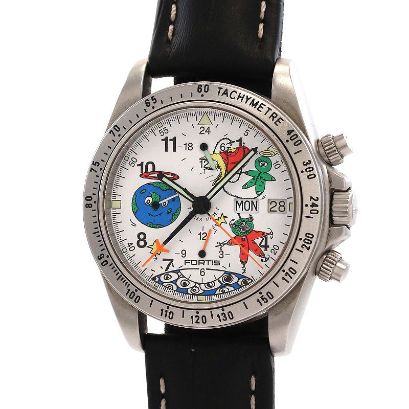 【中古】FORTIS OFFICIAL COSMONAUTS CHRONOGRAPH ANDORA MIR 97 フォルティス オフィシャル コスモノート クロノグラフ アンドラ ミール 97 602.22.142