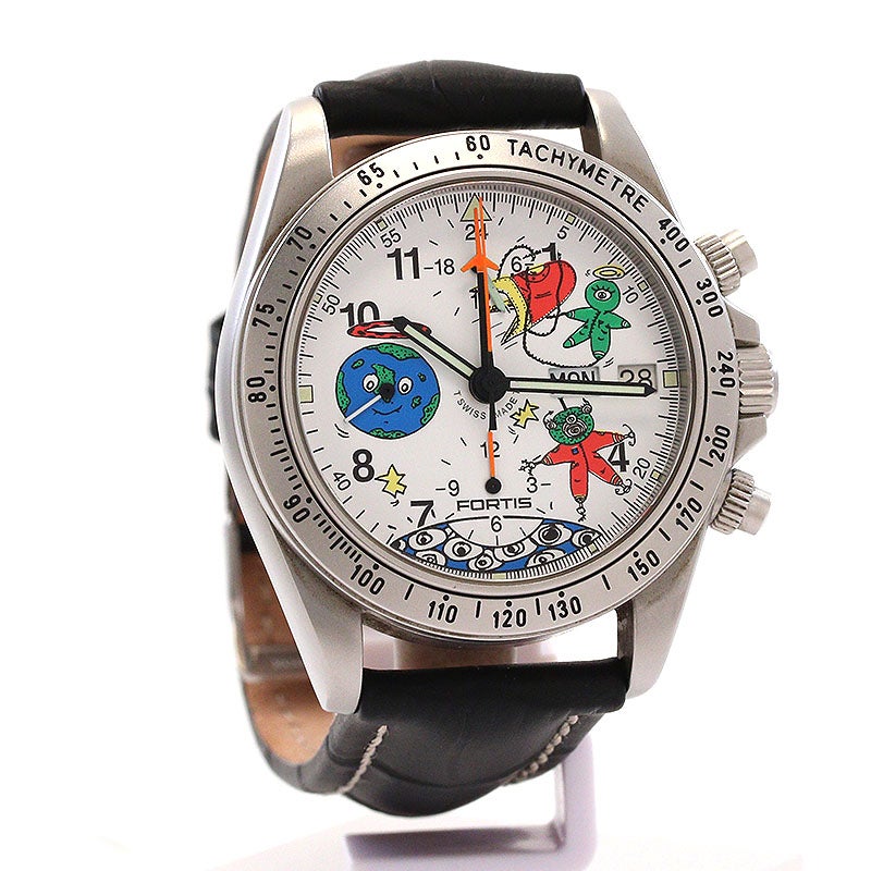 【中古】FORTIS OFFICIAL COSMONAUTS CHRONOGRAPH ANDORA MIR 97 フォルティス オフィシャル コスモノート クロノグラフ アンドラ ミール 97 602.22.142