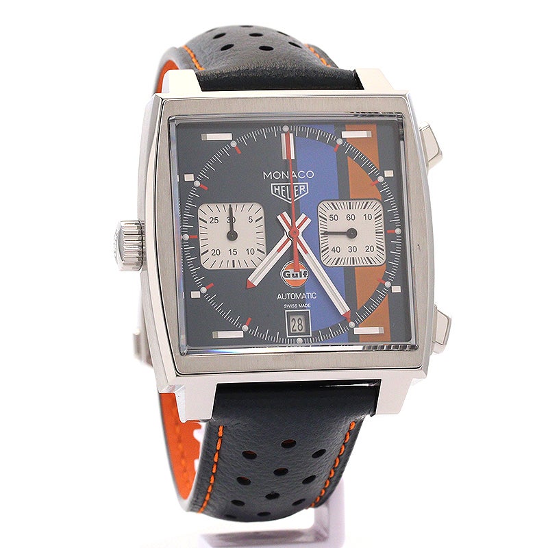 【中古】TAG HEUER HEUER MONACO CALIBRE 11 CHRONOGRAPH GULF SPECIAL EDITION タグ・ホイヤー ホイヤー モナコ キャリバー 11 クロノグラフ ガルフ スペシャルエディション CAW211R.FC6401