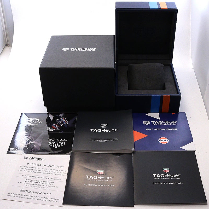 【中古】TAG HEUER HEUER MONACO CALIBRE 11 CHRONOGRAPH GULF SPECIAL EDITION タグ・ホイヤー ホイヤー モナコ キャリバー 11 クロノグラフ ガルフ スペシャルエディション CAW211R.FC6401