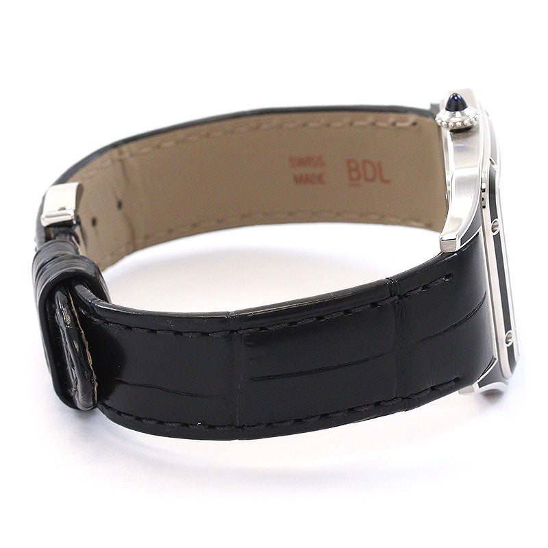中古】CARTIER SANTOS-DUMONT LARGE MODEL BLACK LACQUER カルティエ