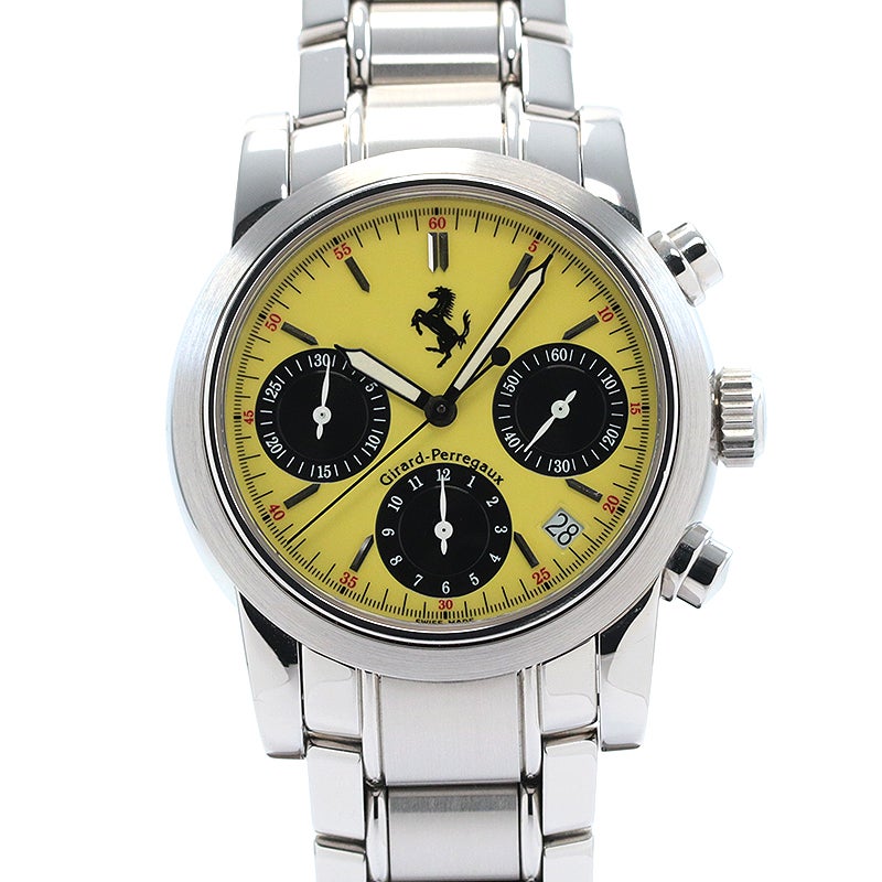【中古】GIRARD-PERREGAUX FERRARI CHRONOGRAPH ジラールペルゴ フェラーリ クロノグラフ 8020