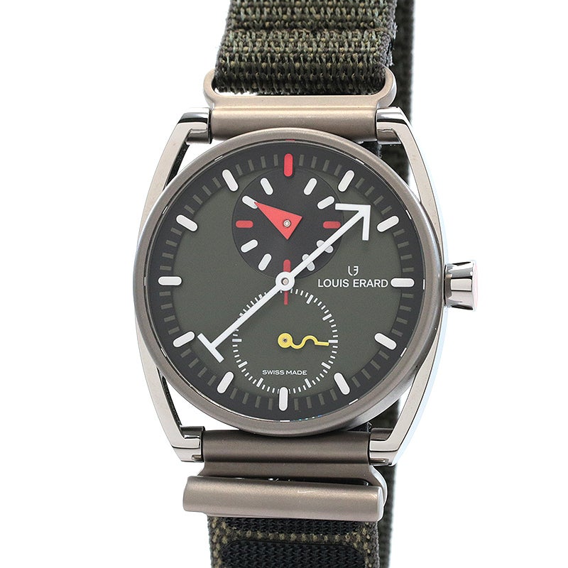 【中古】LOUIS ERARD EXCELLENCE LIMITED EDITION ALAIN SILBERSTEIN KHAKI ルイ・エラール エクセレンス リミテッドエディション レギュレーター アラン・シルベスタイン カーキ LE85358TT06BTT89
