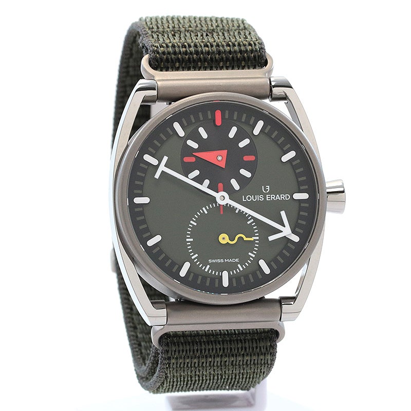 【中古】LOUIS ERARD EXCELLENCE LIMITED EDITION ALAIN SILBERSTEIN KHAKI ルイ・エラール エクセレンス リミテッドエディション レギュレーター アラン・シルベスタイン カーキ LE85358TT06BTT89