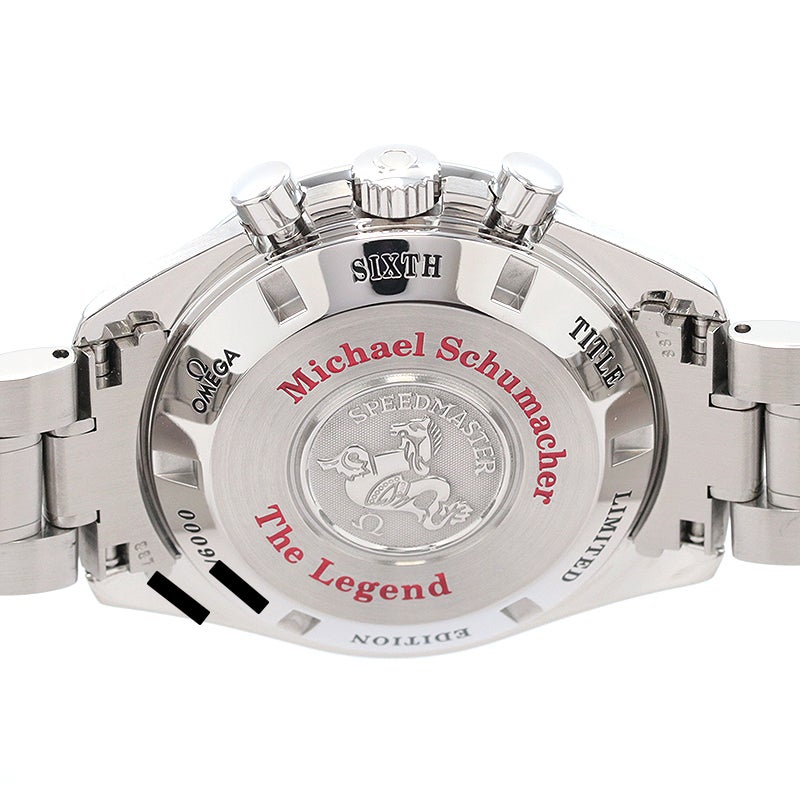 【中古】OMEGA SPEEDMASTER RACING 42MM MICHAEL SCHUMACHER THE LEGEND オメガ スピードマスター レーシング 42MM ミハエル・シューマッハ レジェンド 3559.32.00