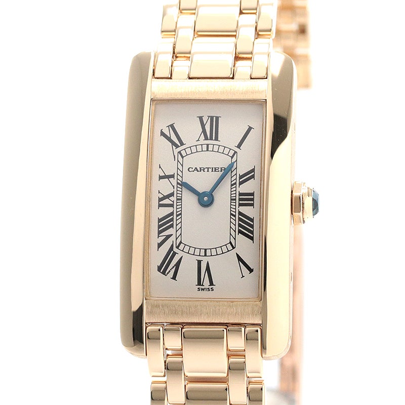 中古】CARTIER TANK AMERICAINE SMALL MODEL カルティエ タンク