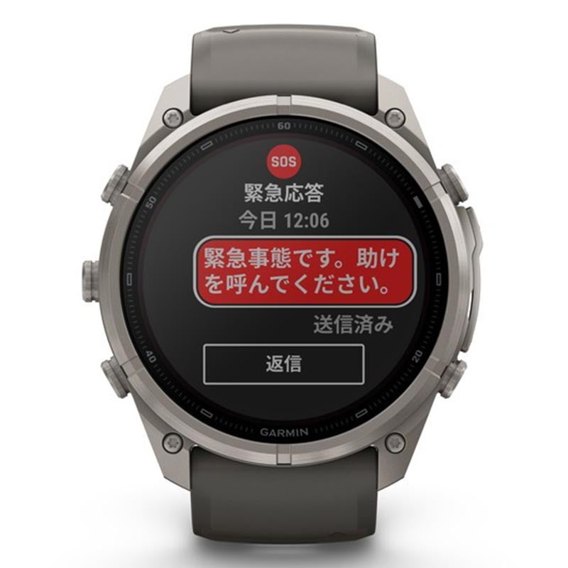 GARMIN fenix 9 Pro inReach Dual Power 51mm Ti Pebble Gray ガーミン