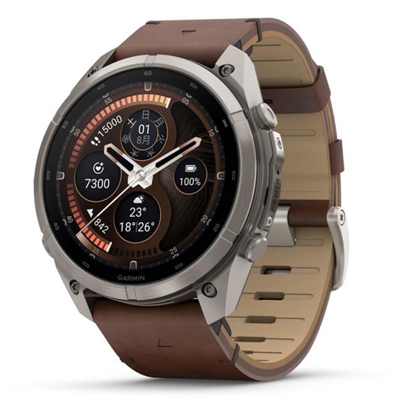 GARMIN fenix 9 Pro inReach AMOLED 51mm Ti Leather Band ガーミン