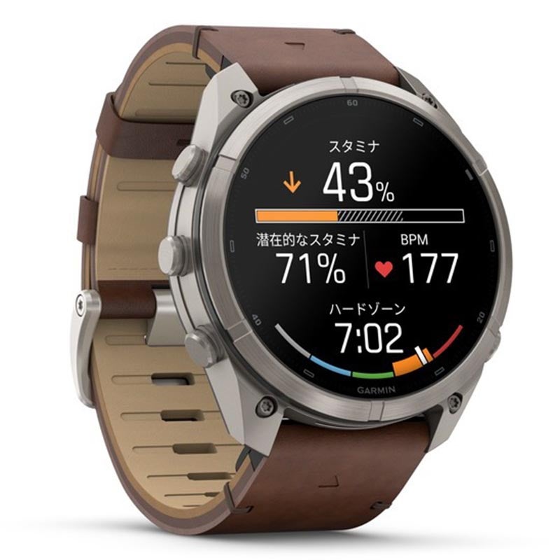 GARMIN fenix 9 Pro inReach AMOLED 51mm Ti Leather Band ガーミン