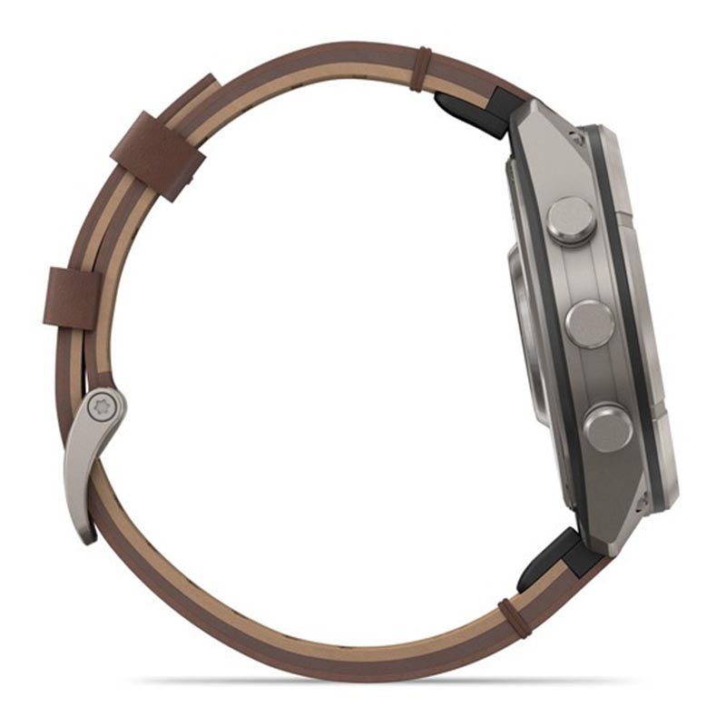 GARMIN fenix 9 Pro inReach AMOLED 47mm Ti Leather Band ガーミン