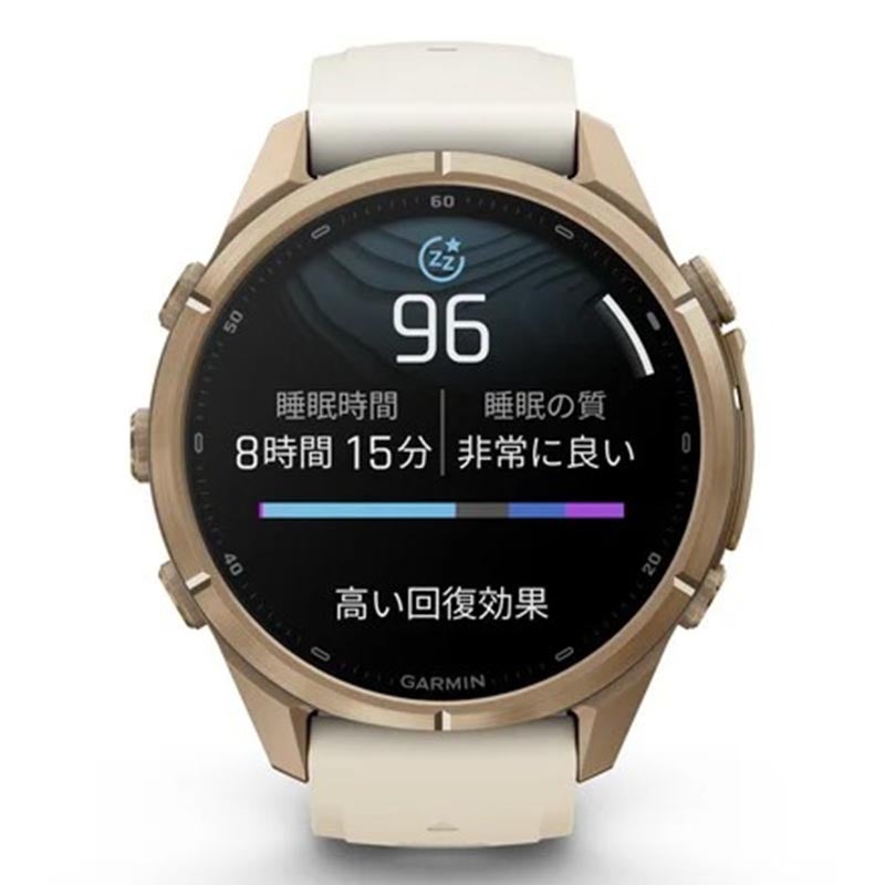 GARMIN fenix 9 Pro AMOLED 43mm Gold Ti Cream ガーミン フェニックス
