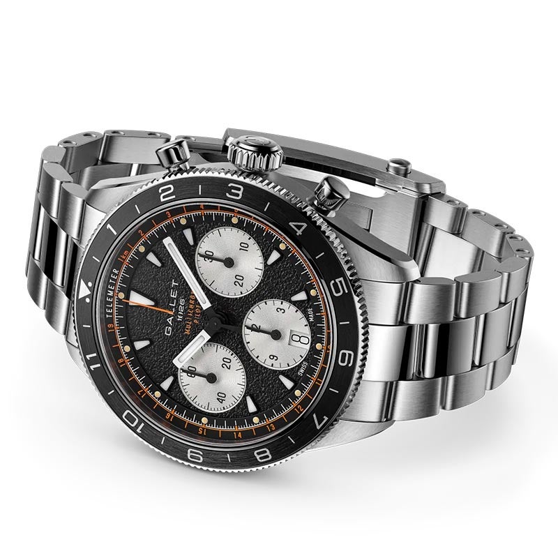 GALLET MULTICHRON PILOT CHRONOGRAPH 42 ギャレ マルチクロン
