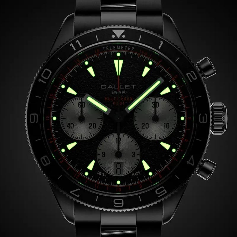 GALLET MULTICHRON PILOT CHRONOGRAPH 42 ギャレ マルチクロン